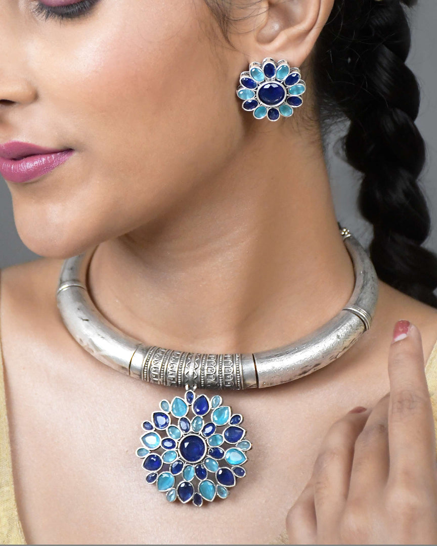 Rahi Stone Necklace Set