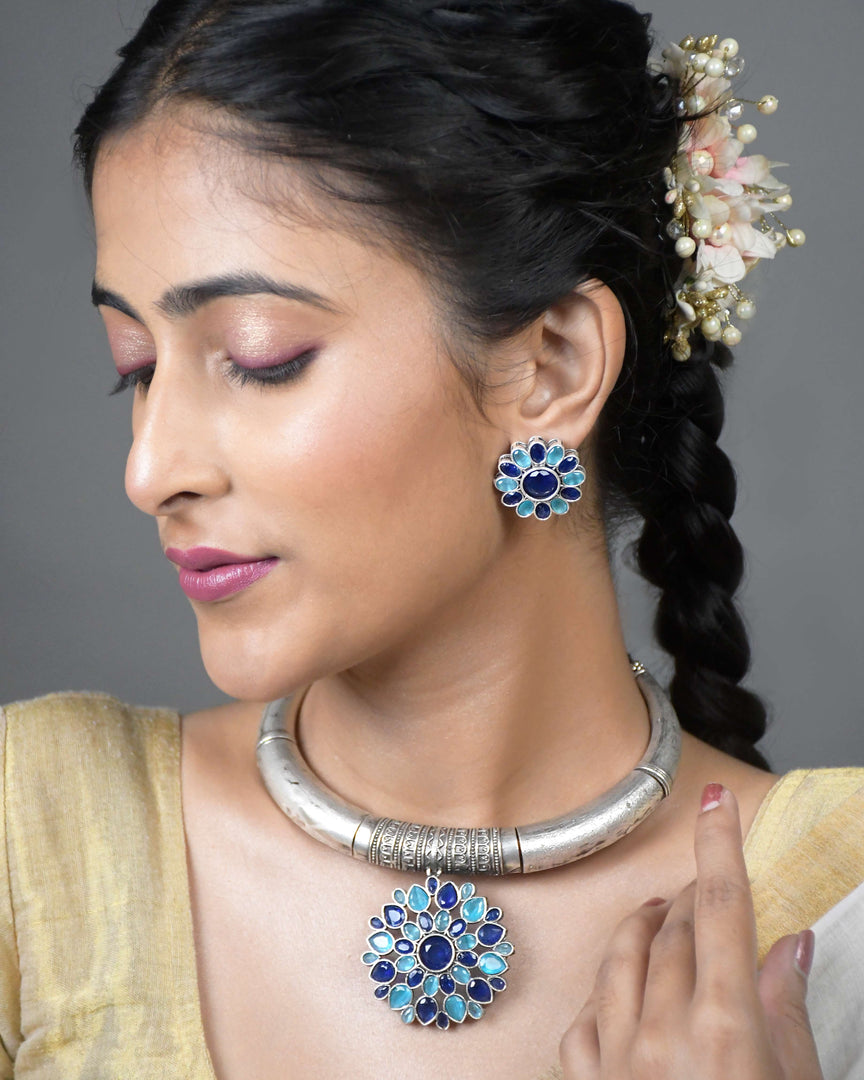 Rahi Stone Necklace Set