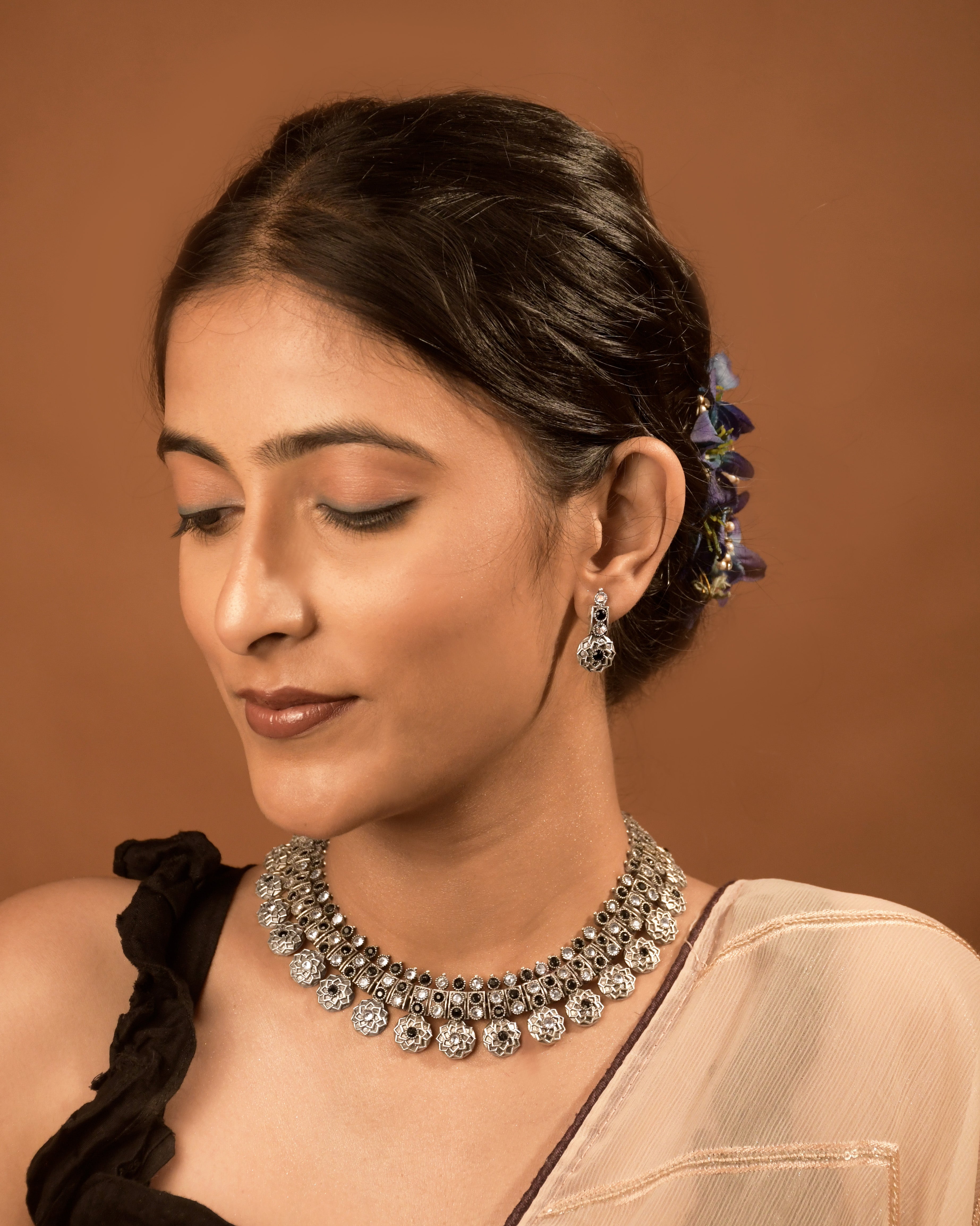 Prisha Stone Necklace Set