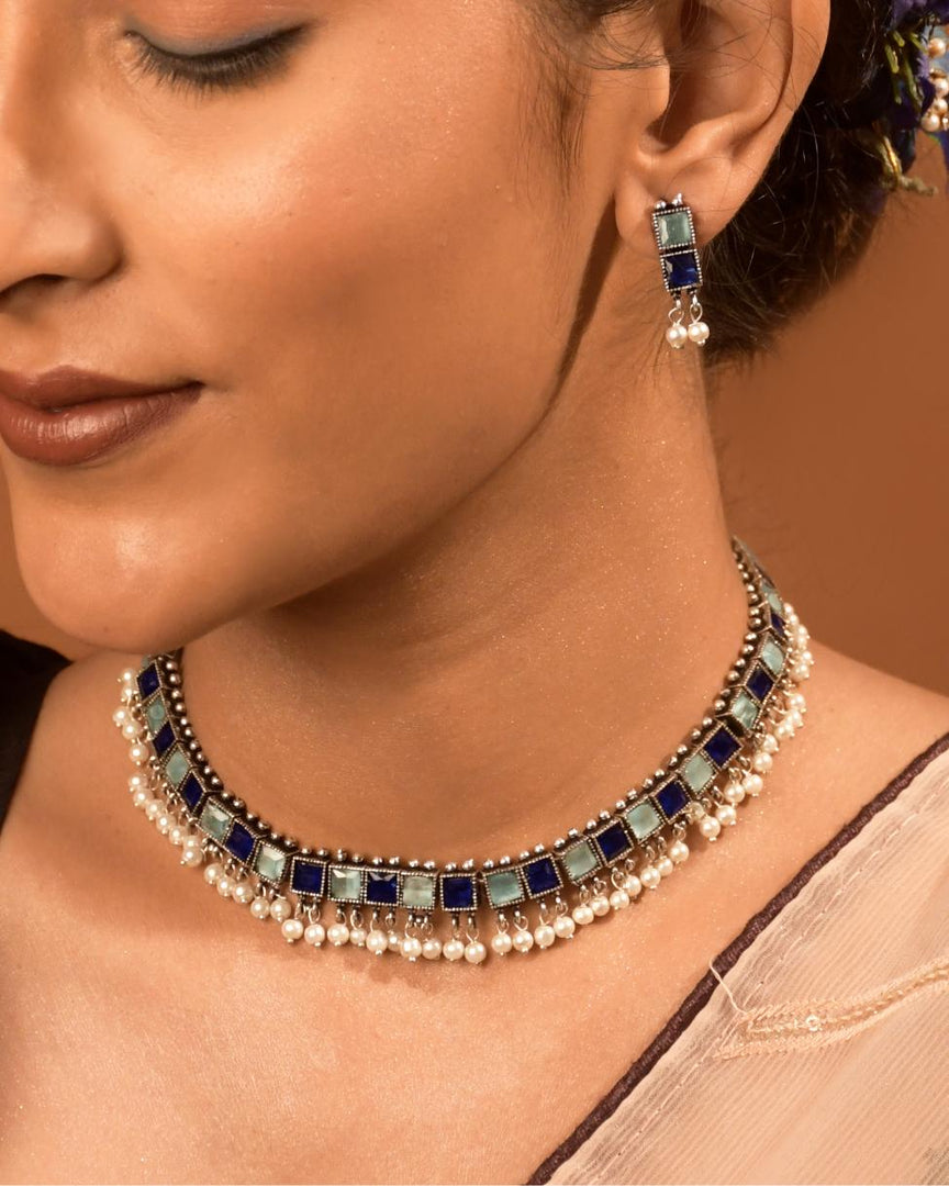 Vedika Stone Necklace Set