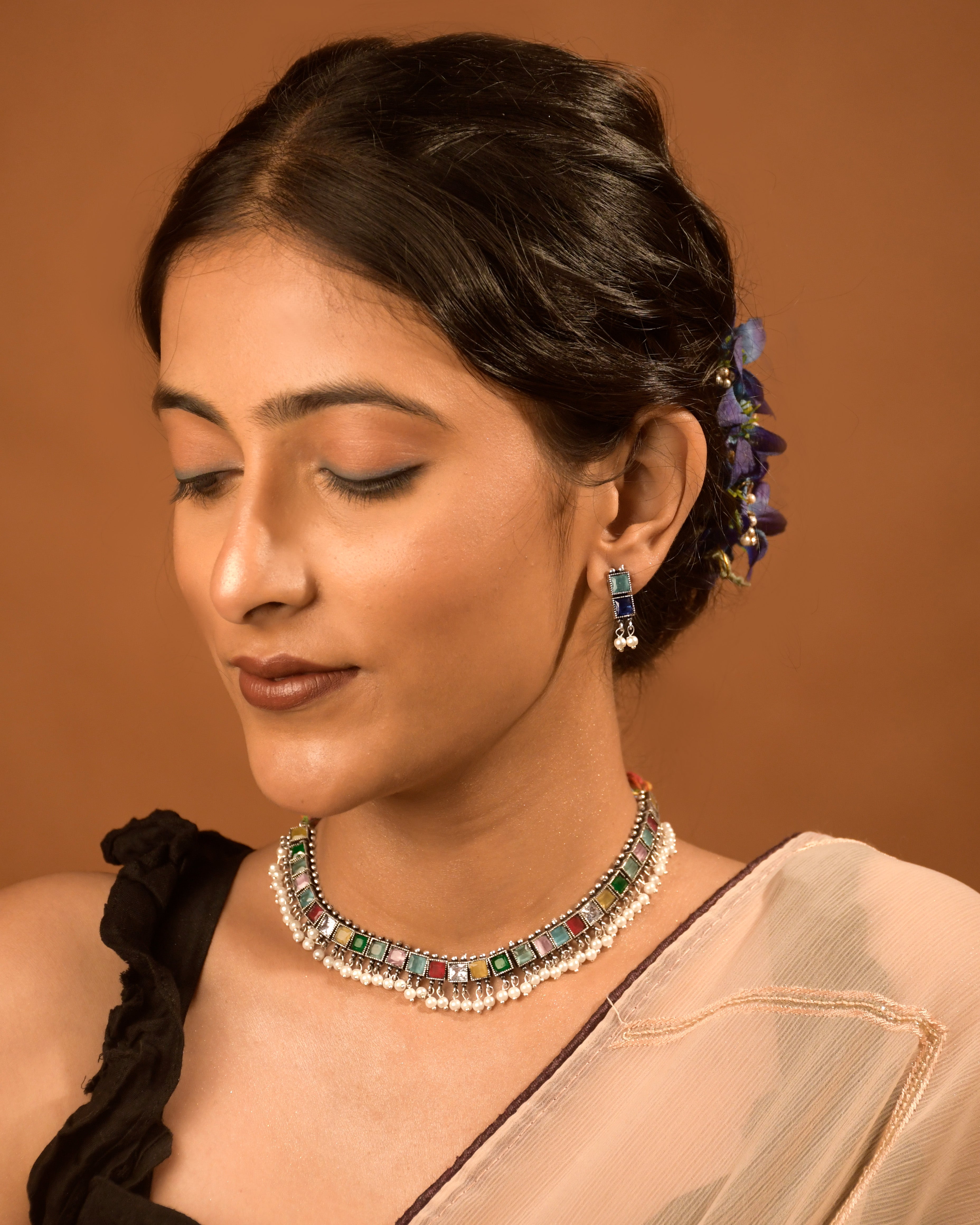 Vedika Stone Necklace Set