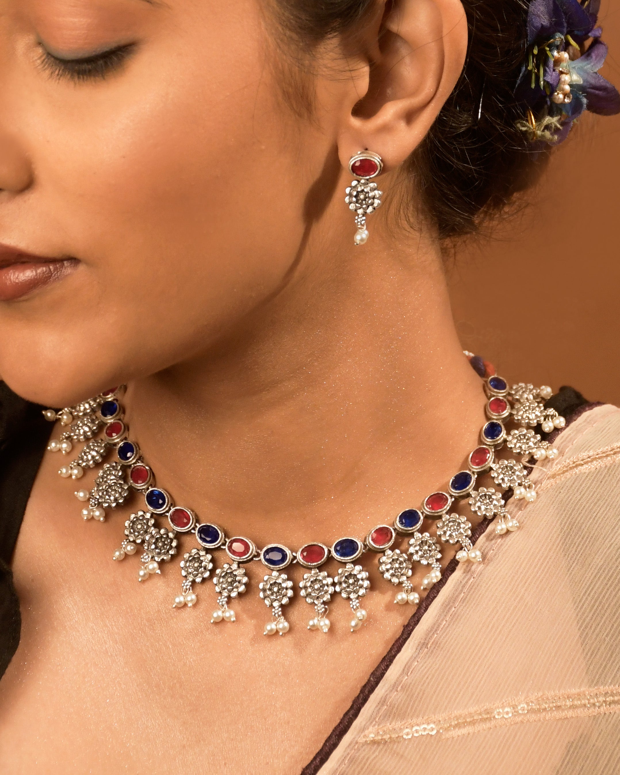 Geetika Stone Necklace set