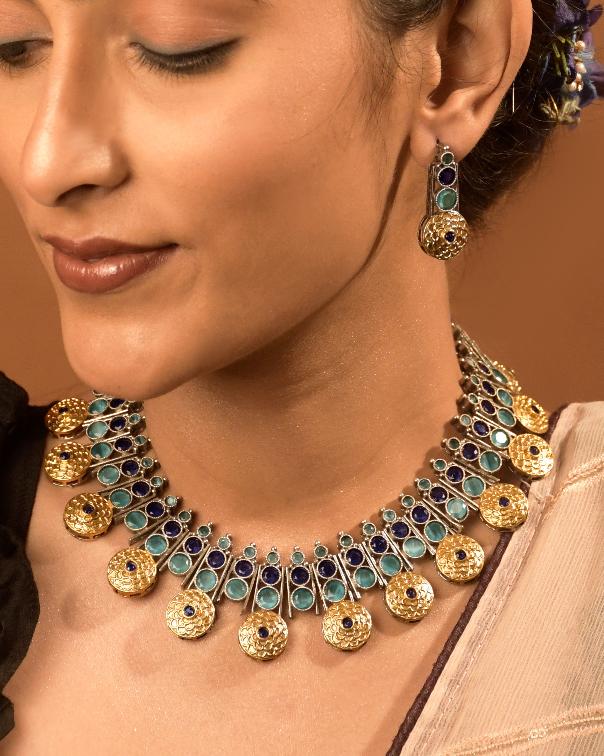 Lavanya Stone Necklace Set