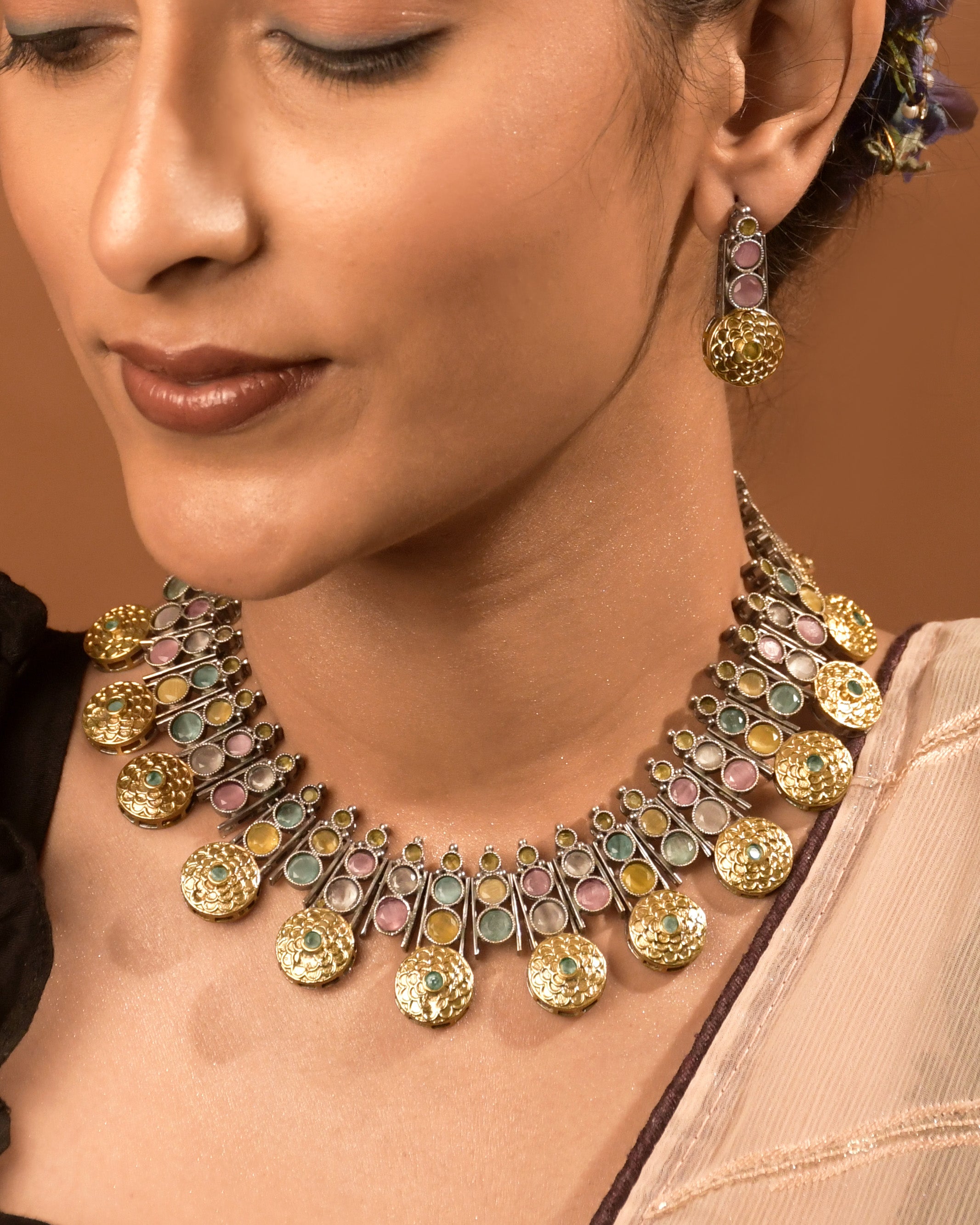 Lavanya Stone Necklace Set