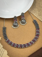Load image into Gallery viewer, MEHER STONE NECKLACE SET