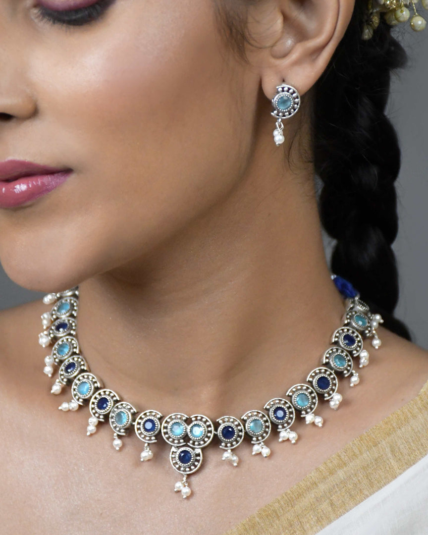 Reha Stone Necklace Set
