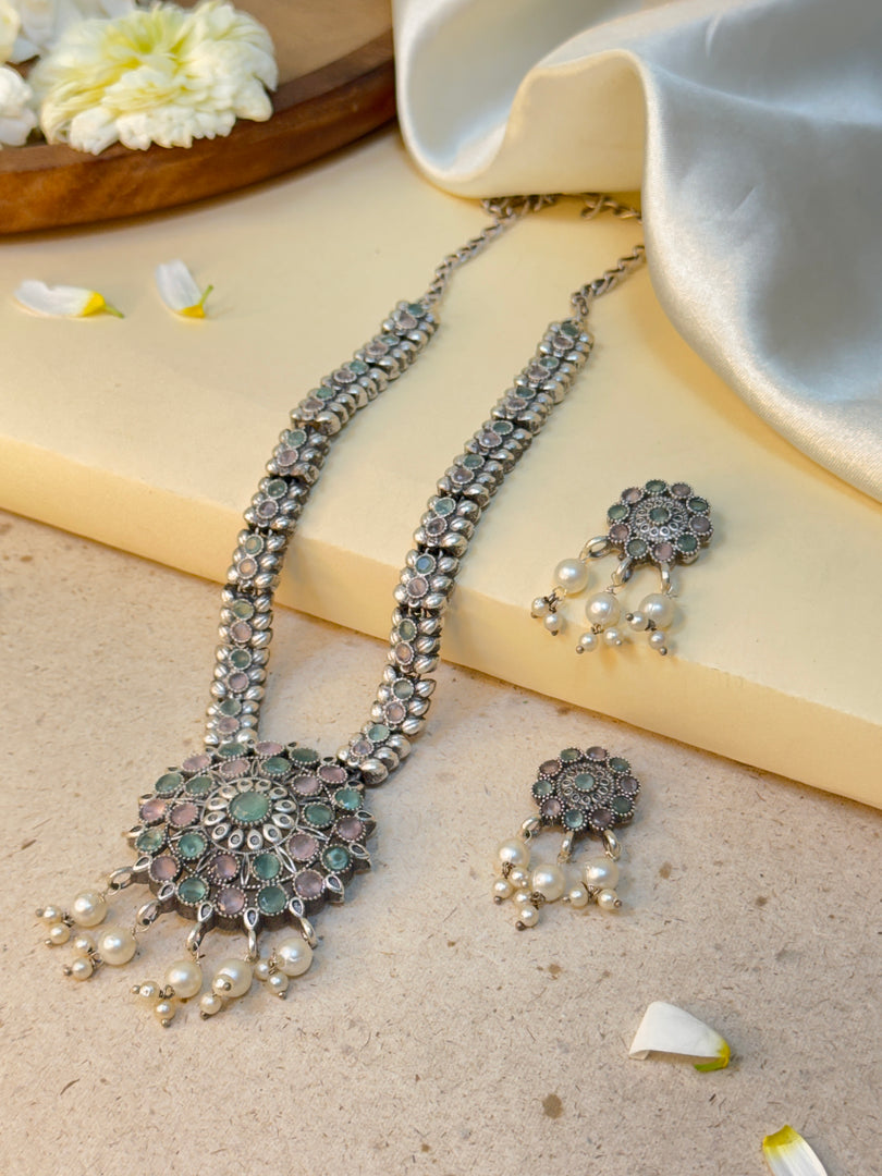 Florance Stone Necklace Set