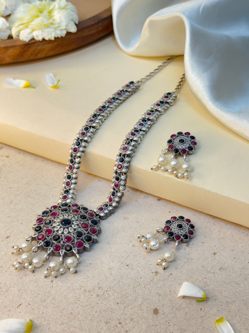 Florance Stone Necklace Set