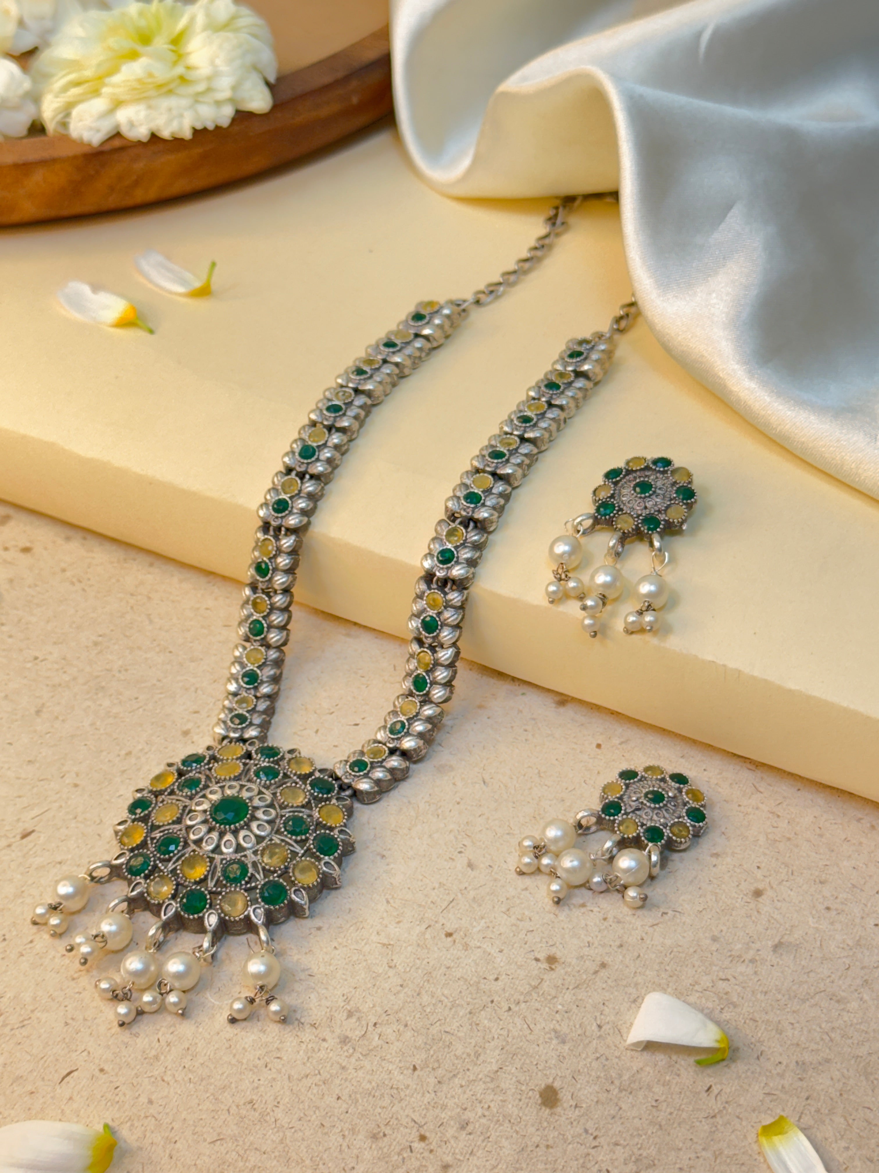 FLORANCE STONE NECKLACE SET