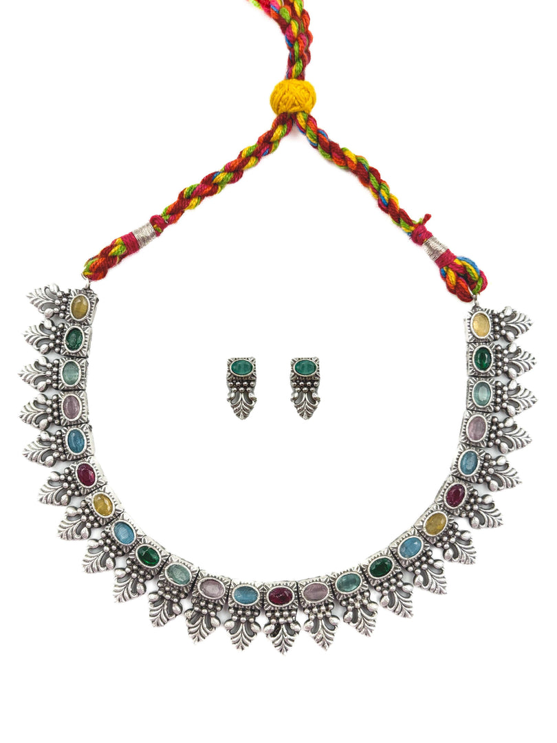 Raya Stone Necklace Set
