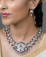 Load image into Gallery viewer, Janvi Stone Necklace Set