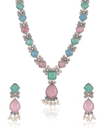 Load image into Gallery viewer, Ravya Stone Necklace Set