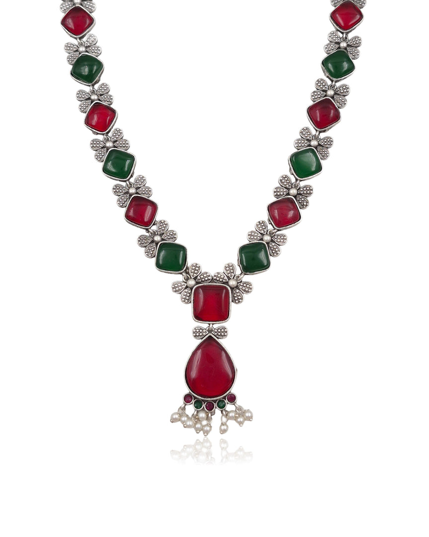 Ravya Stone Necklace Set