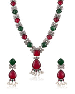 Load image into Gallery viewer, Ravya Stone Necklace Set