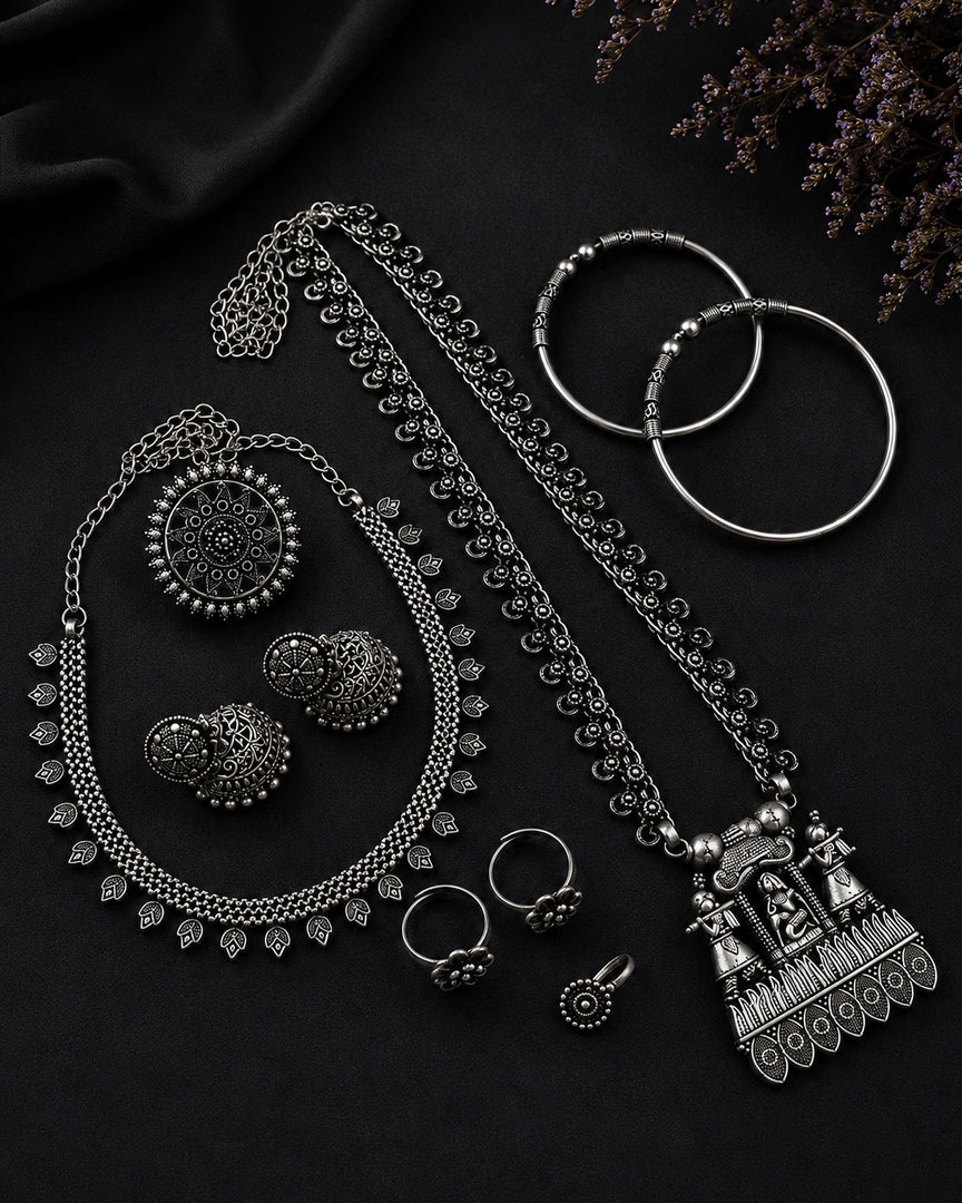 Niyati Oxidised Jewellery Set