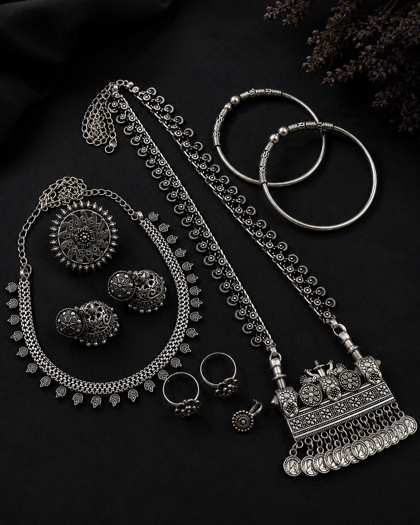 Niyati Oxidised Jewellery Set