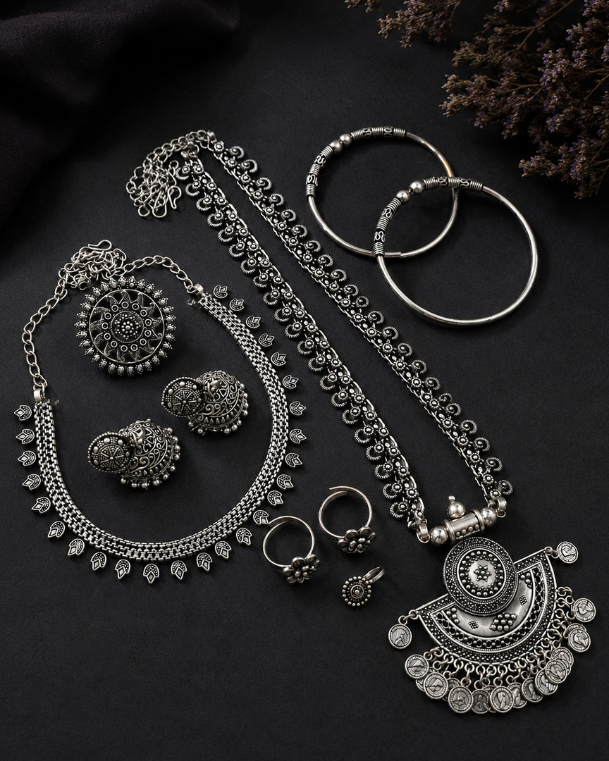 Niyati Oxidised Jewellery Set