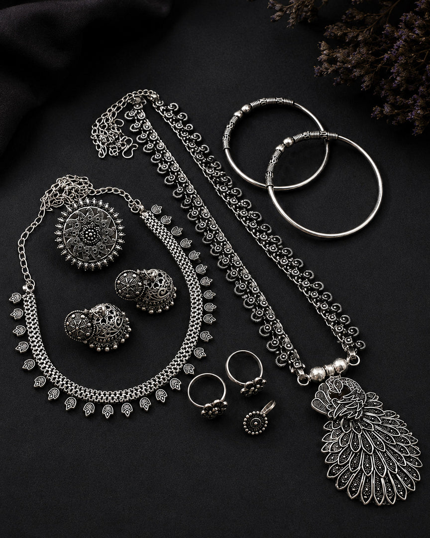 Niyati Oxidised Jewellery Set