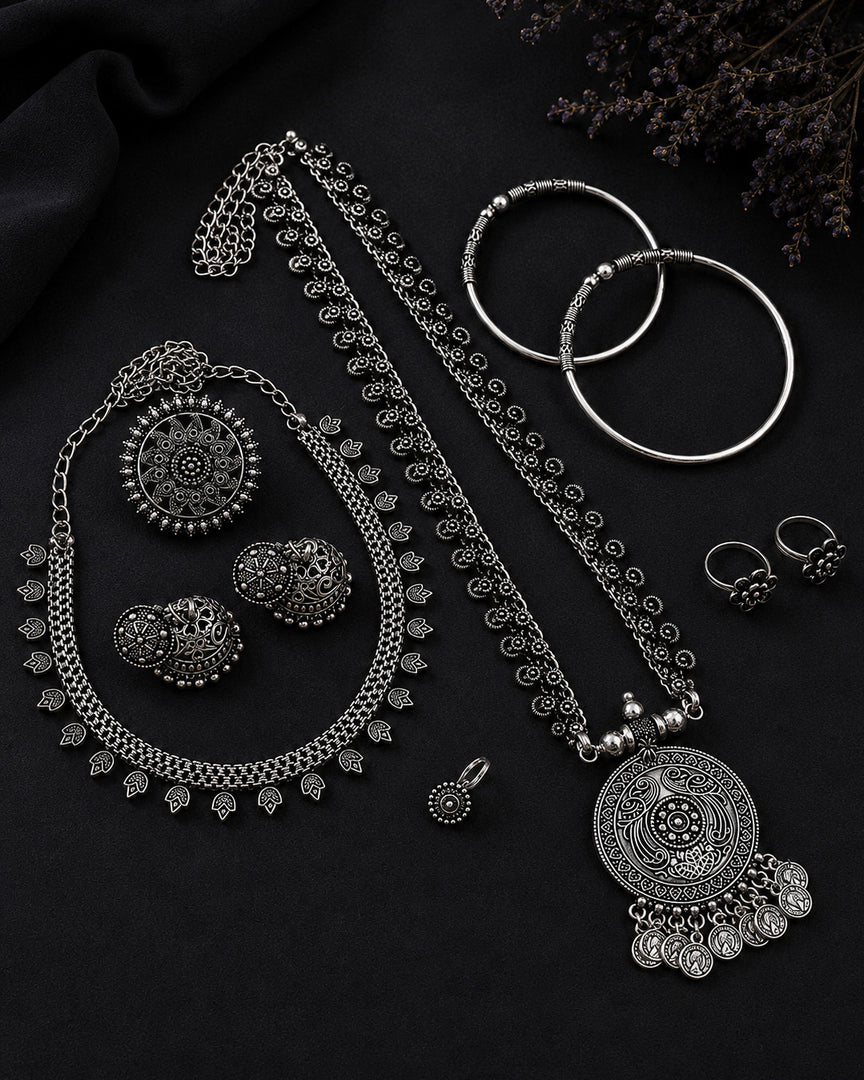 Niyati Oxidised Jewellery Set