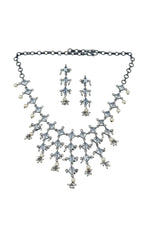 Load image into Gallery viewer, Crimson Noir Stone Necklace Set
