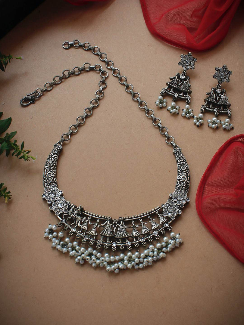 Trisha Stone Necklace Set