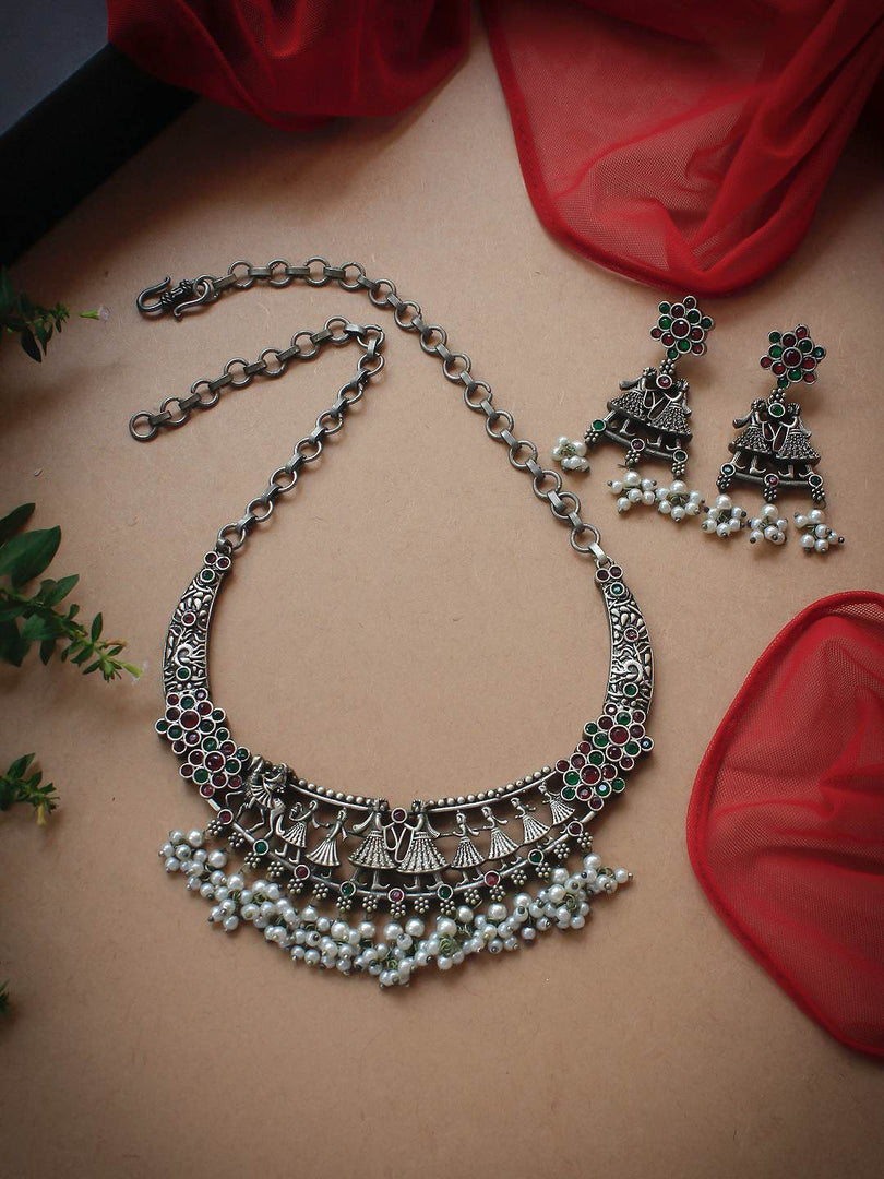 Trisha Stone Necklace Set