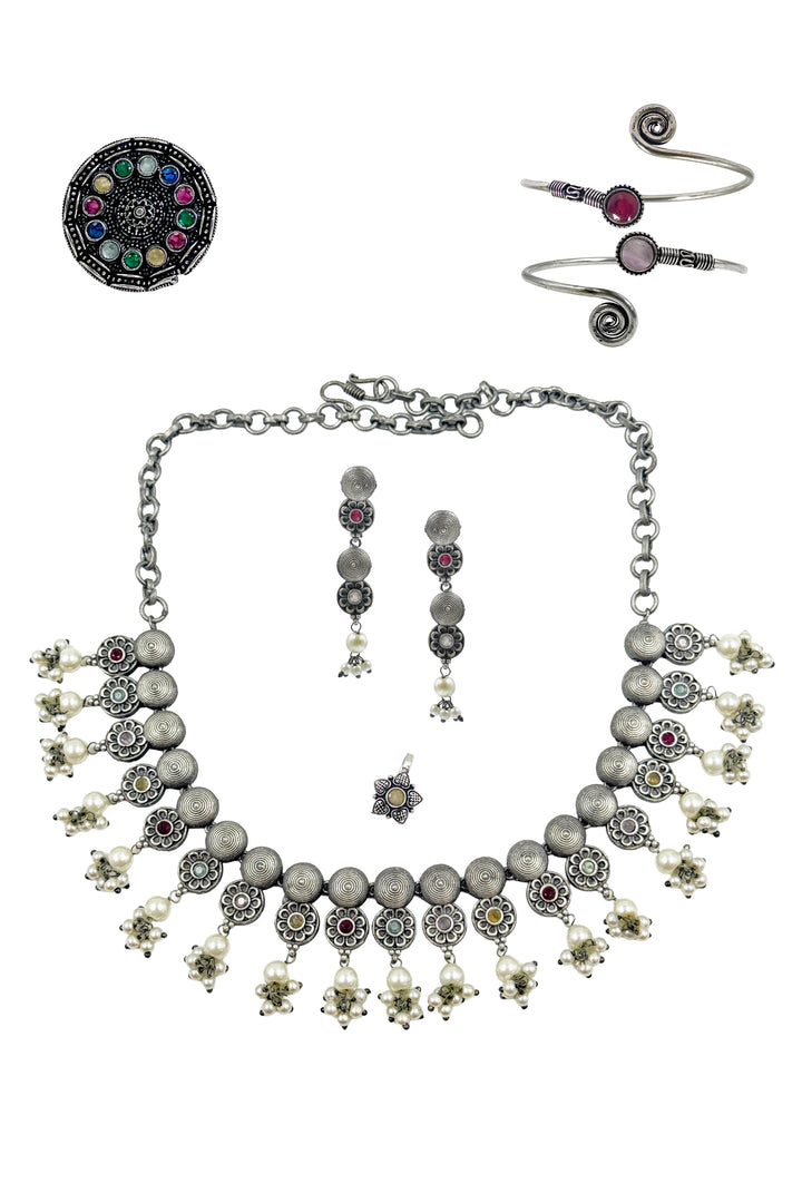 Rashmi Stone Jewellery Set Combo