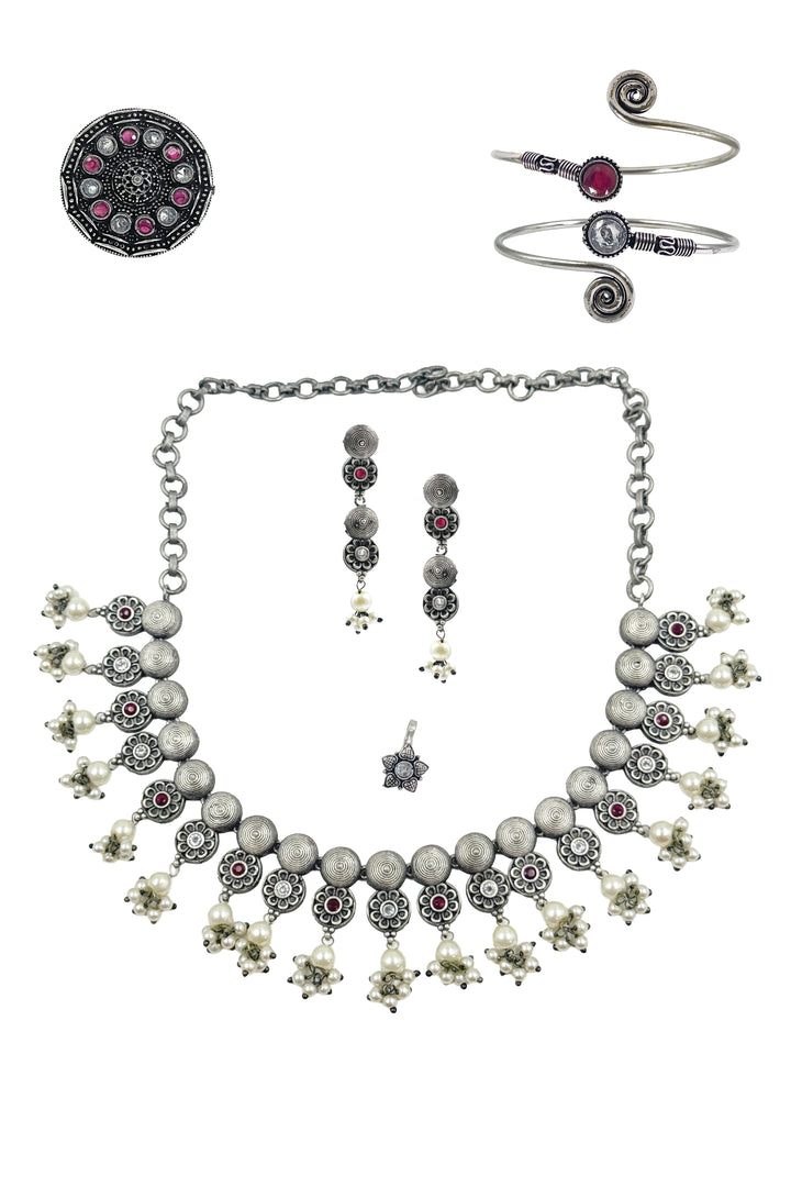 Rashmi Stone Jewellery Set Combo