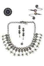 Load image into Gallery viewer, Rashmi Stone Jewellery Set Combo