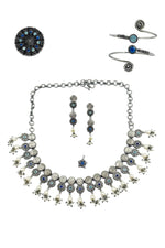 Load image into Gallery viewer, Rashmi Stone Jewellery Set Combo