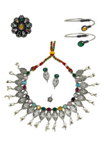 Load image into Gallery viewer, Mahi Celestial Leaf Pearl Jewellery Set
