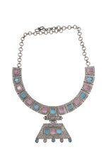 Load image into Gallery viewer, Niya Royalflash Oxidised Choker Jewellery Set Combo