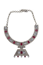 Load image into Gallery viewer, Niya Royalflash Oxidised Choker Jewellery Set Combo