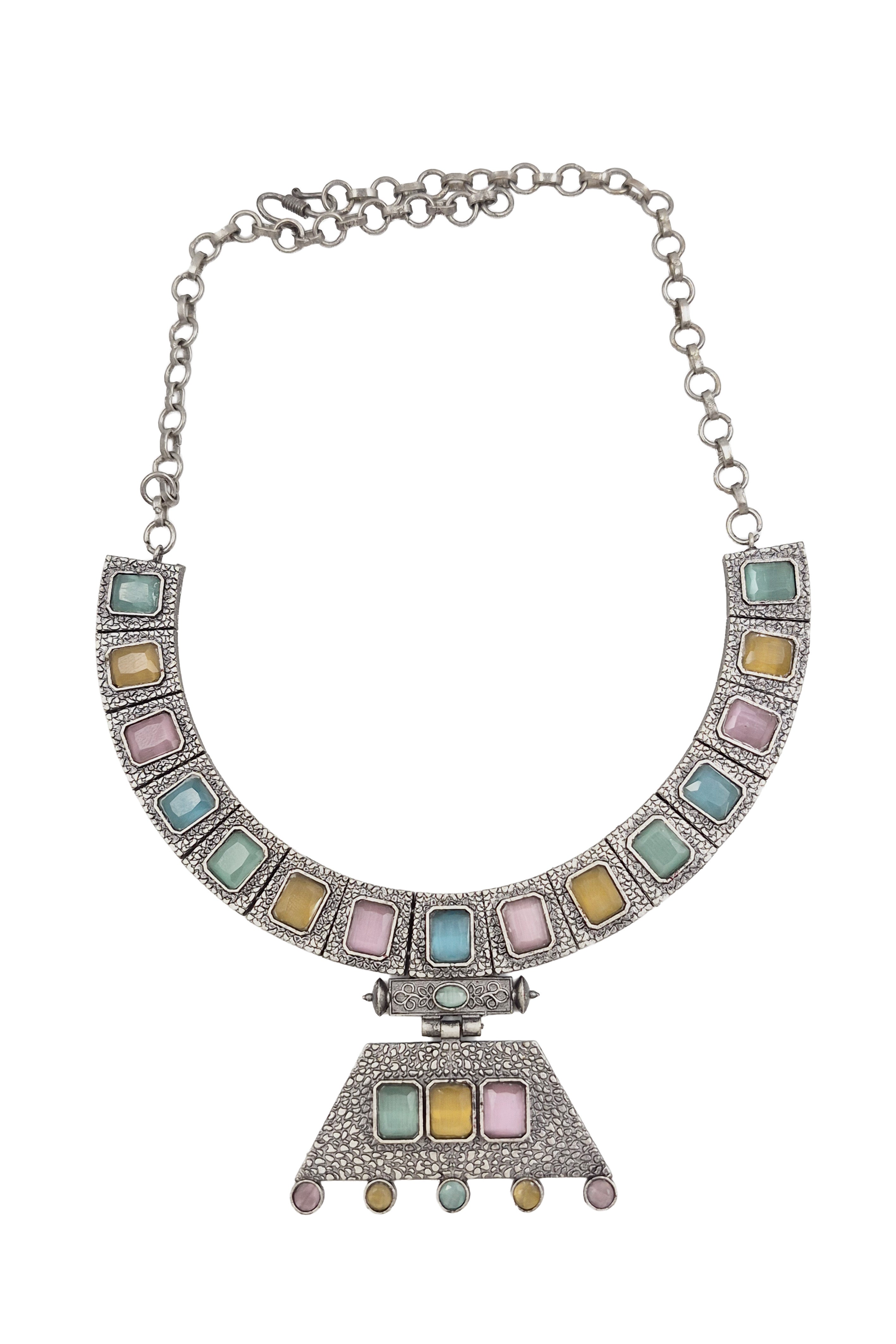 Niya Royalflash Oxidised Choker Jewellery Set