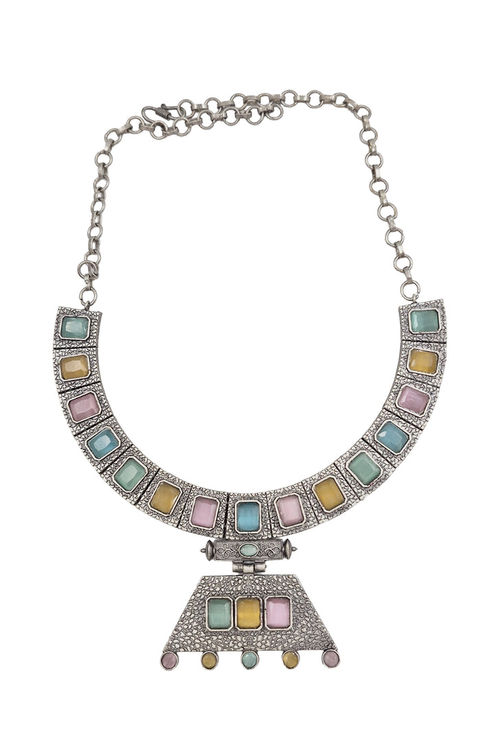 Niya Royalflash Oxidised Choker Jewellery Set Combo