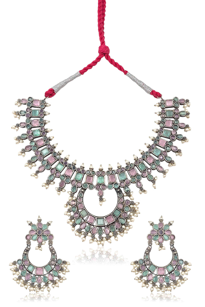 Kiya Stone Necklace Set
