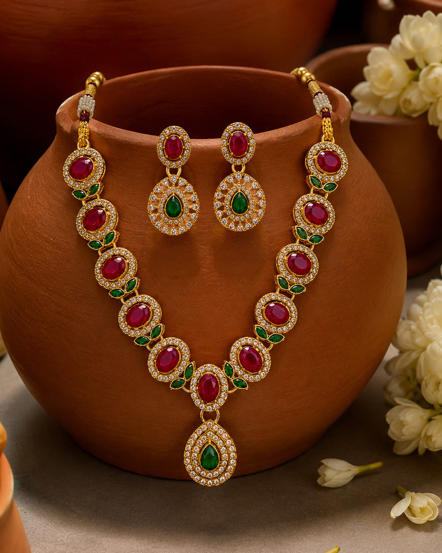 KAVYA STONE NECKLACE SET