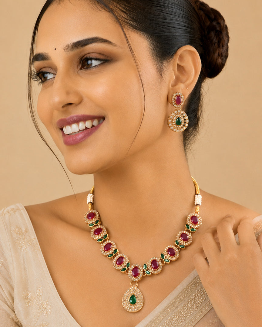 KAVYA STONE NECKLACE SET