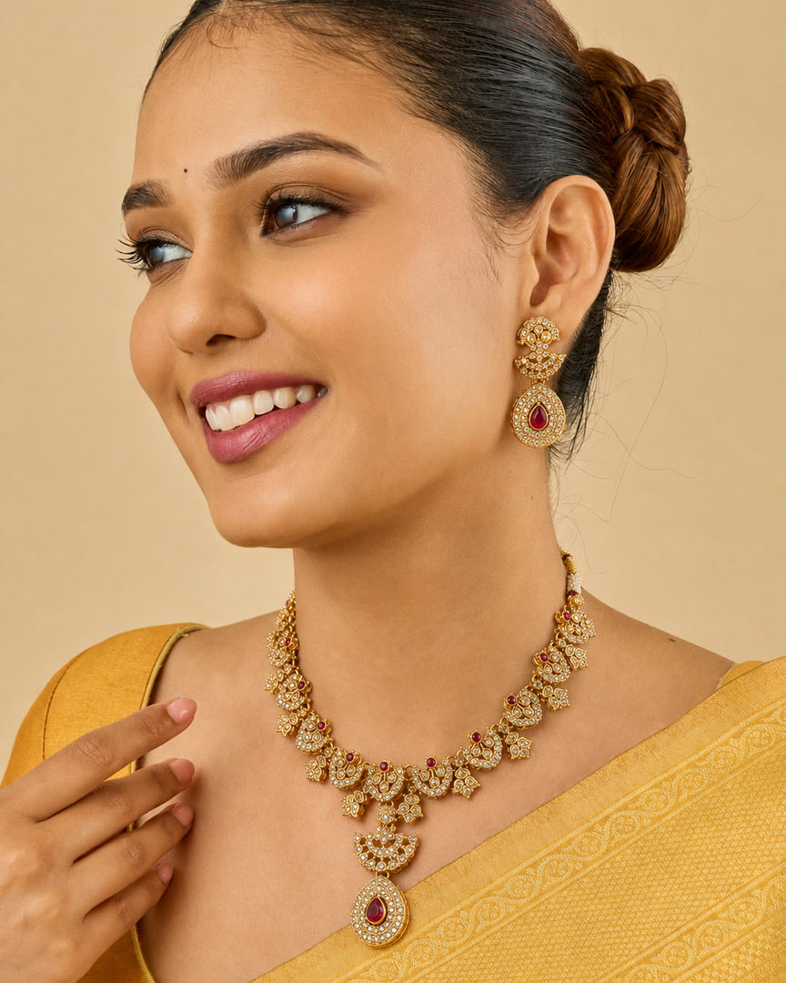 YUVIKA STONE NECKLACE SET