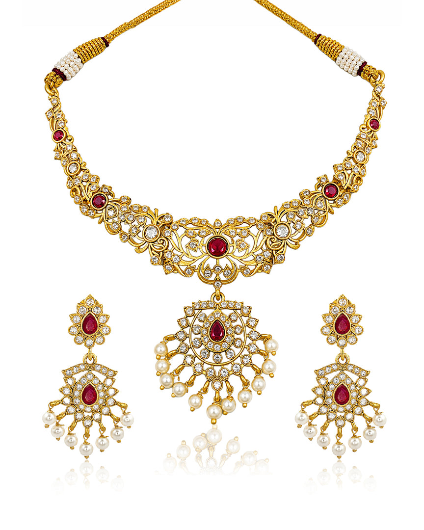 TANYA STONE NECKLACE SET
