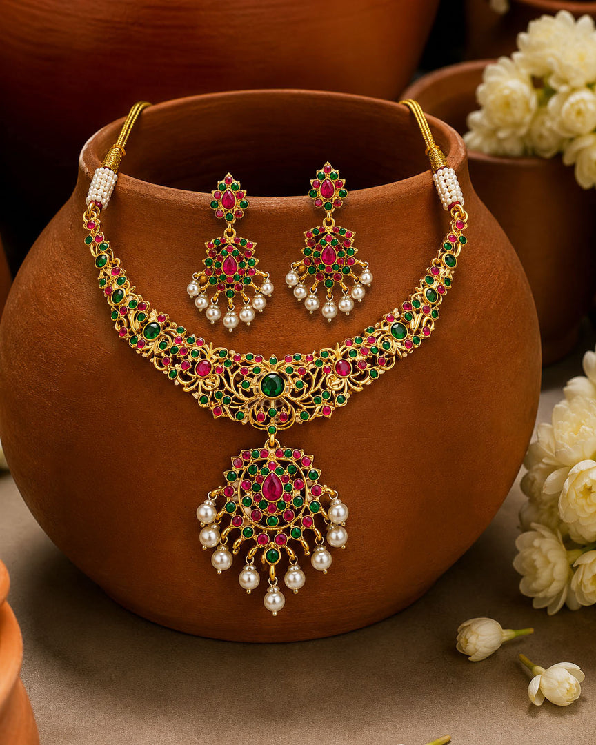 TANYA STONE NECKLACE SET