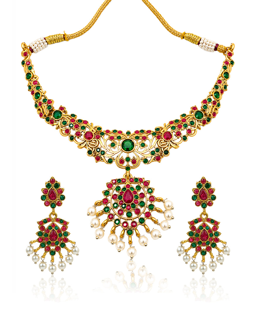 TANYA STONE NECKLACE SET