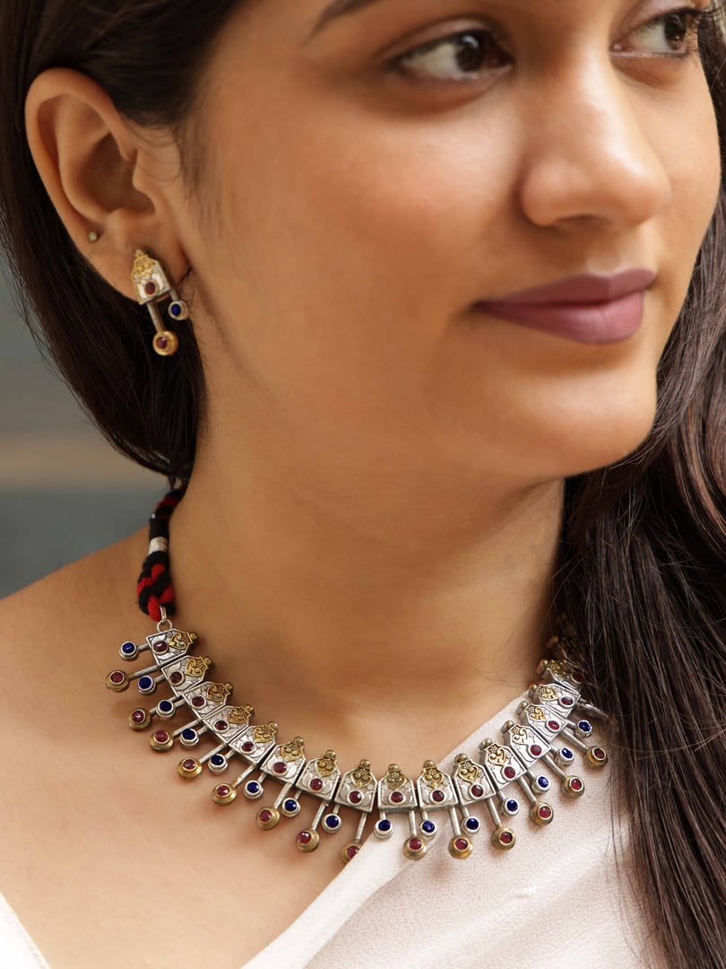 Mira Stone Necklace Set