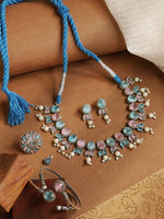 Load image into Gallery viewer, Ravya Stone Jewellery set
