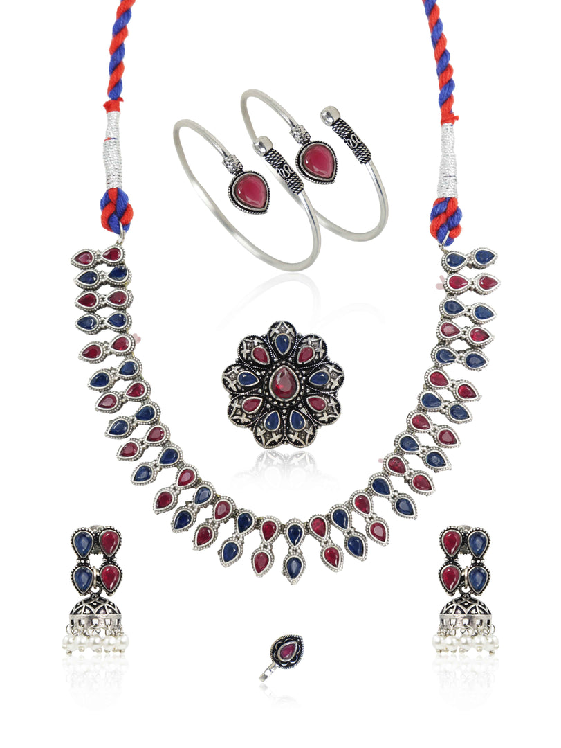 Shivani Stone Jewellery Set