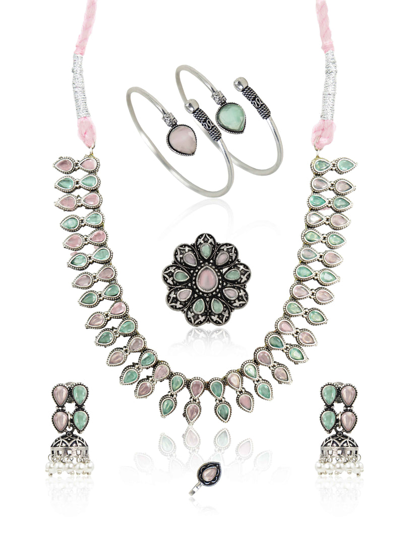 Shivani Stone Jewellery Set