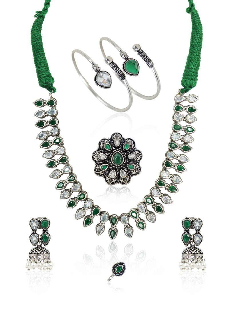 Shivani Stone Jewellery Set