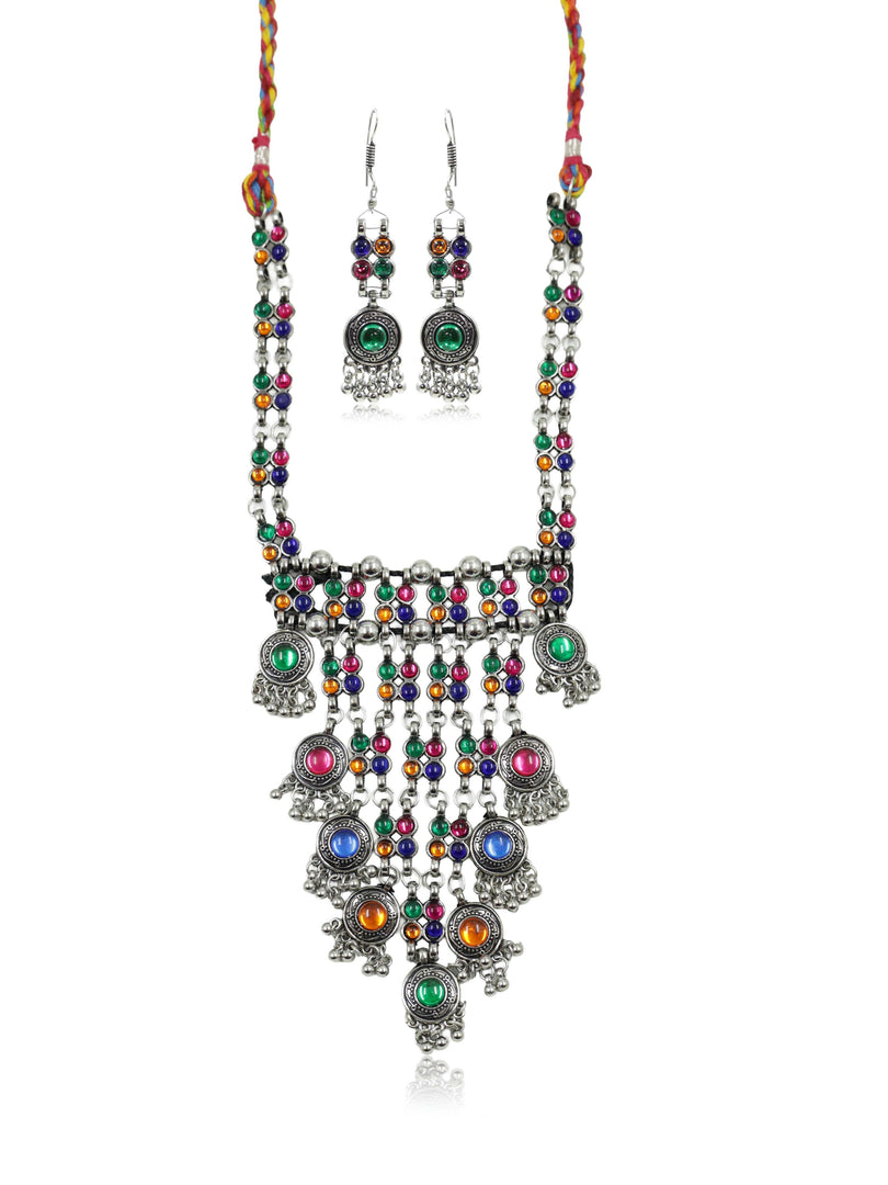 Nisha Stone Necklace Set