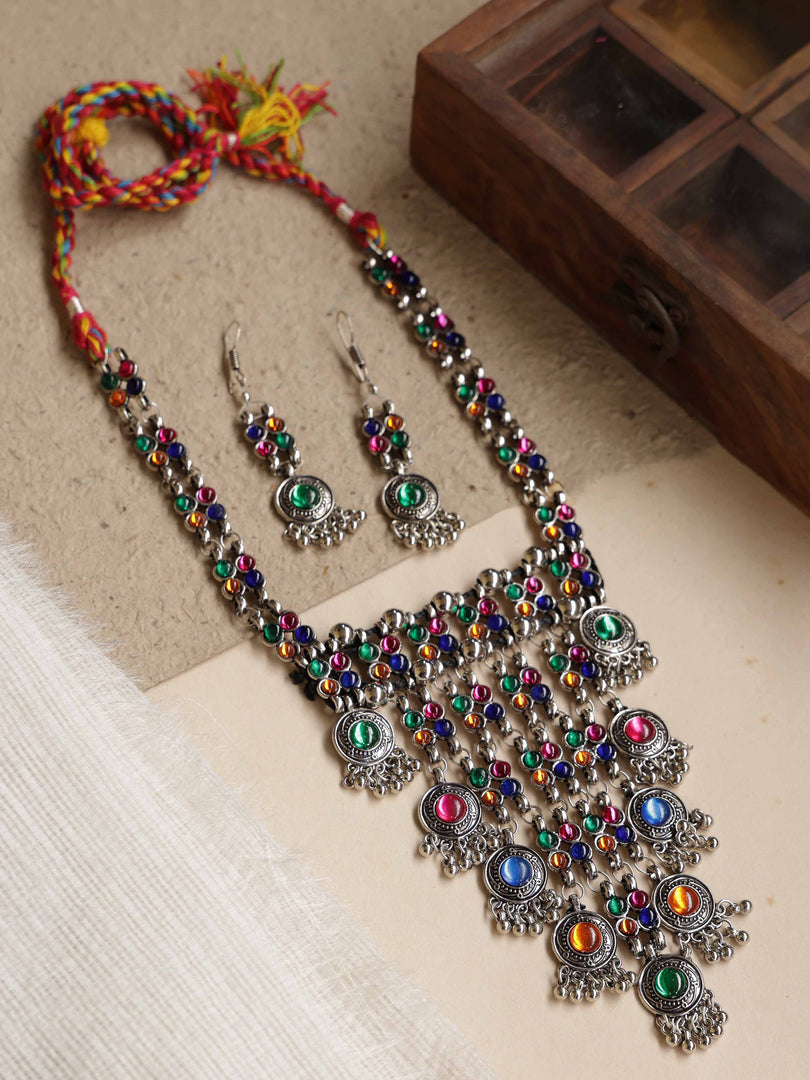 Nisha Stone Necklace Set