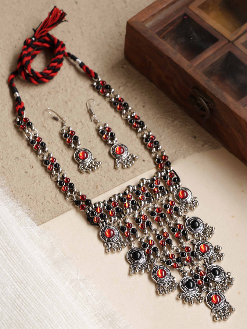 Nisha Stone Necklace Set